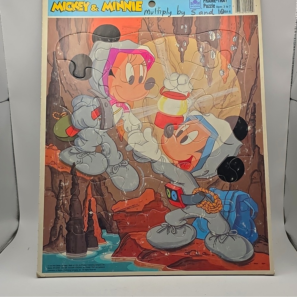 Golden Disney Mickey & Minnie Frame-Tray Puzzle Ages 3 to 7 ISBN 0307845508